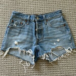 Levi’s 501 denim cutoff shorts (basically NEW)